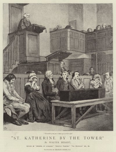 St. Katherine bij de toren door Charles Green